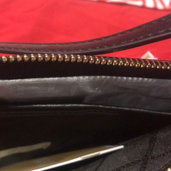 NWT Michael Kors Black/Gold Clutch